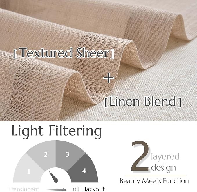 jinchan Linen Farmhouse Valances - Image 7