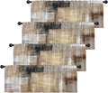 Emvency 4 Pack Valances Window Treatments, 52x12 Inch Rod Pocket Valances by Emvency