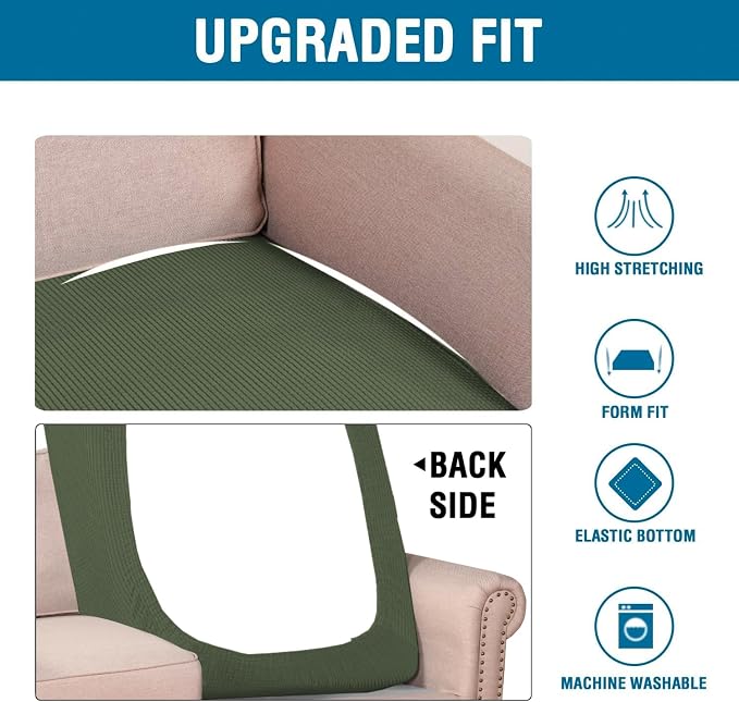 H.VERSAILTEX Super Stretch Individual Chaise Cover Sectional Couch Covers - Image 6