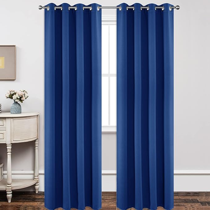 Joydeco Blackout Curtains 120 inches Long 2 Panels Set, Thermal Insulated Long by JOYDECO