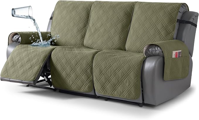 TAOCOCO 100% Waterproof Recliner Sofa Cover, Non Slip Split Couch Covers by TAOCOCO