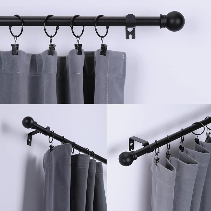 Thestoa 5/8" Diameter Splicing Curtain Rods 2 pack - Image 2