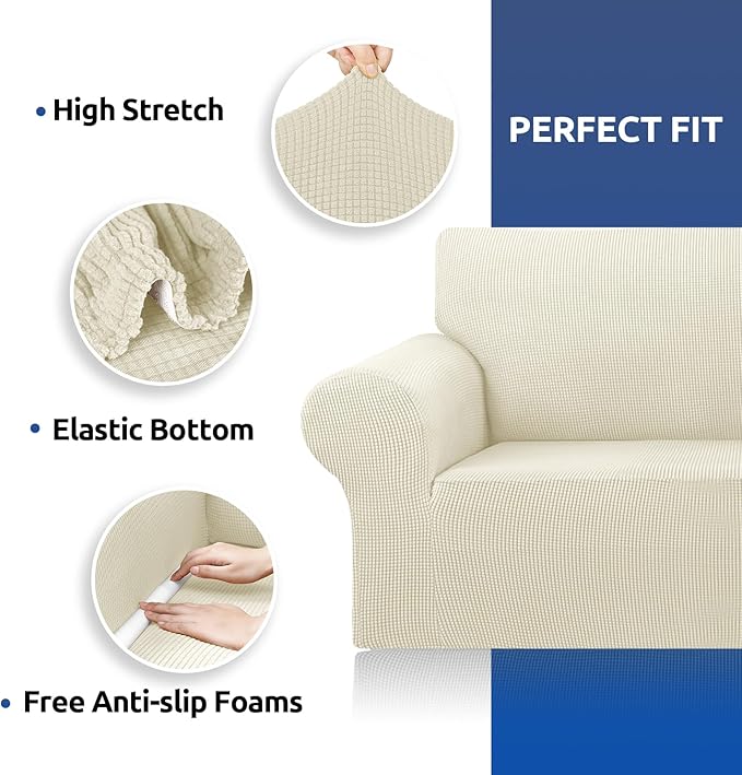 KEKUOU Stretch Sofa Cover Slipcover ，Couch Covers - Image 6