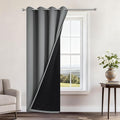 Yakamok 100% Blackout Curtains 84 Inches Long, 2 Thick Layers Heat and Full by Yakamok