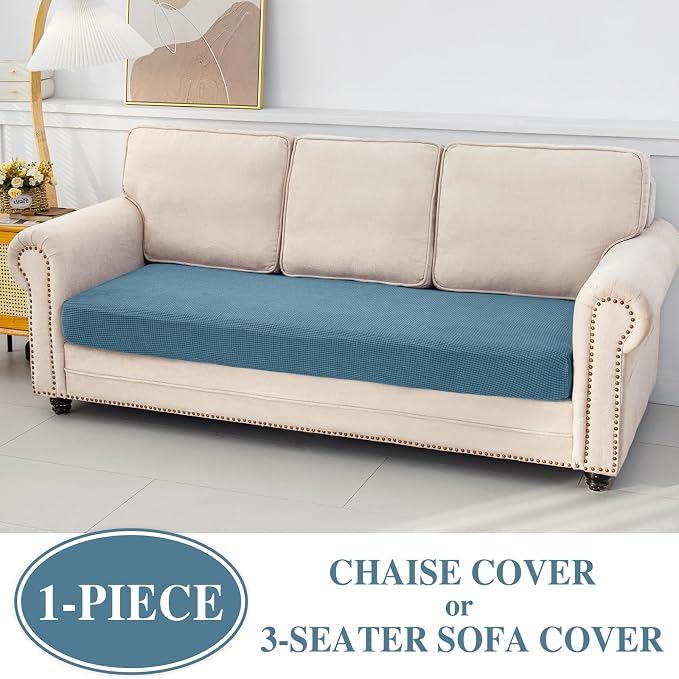 Couch Cushion Cover Chaise Lounge Cover Washable Separate Seat Chaise Couch - Image 3