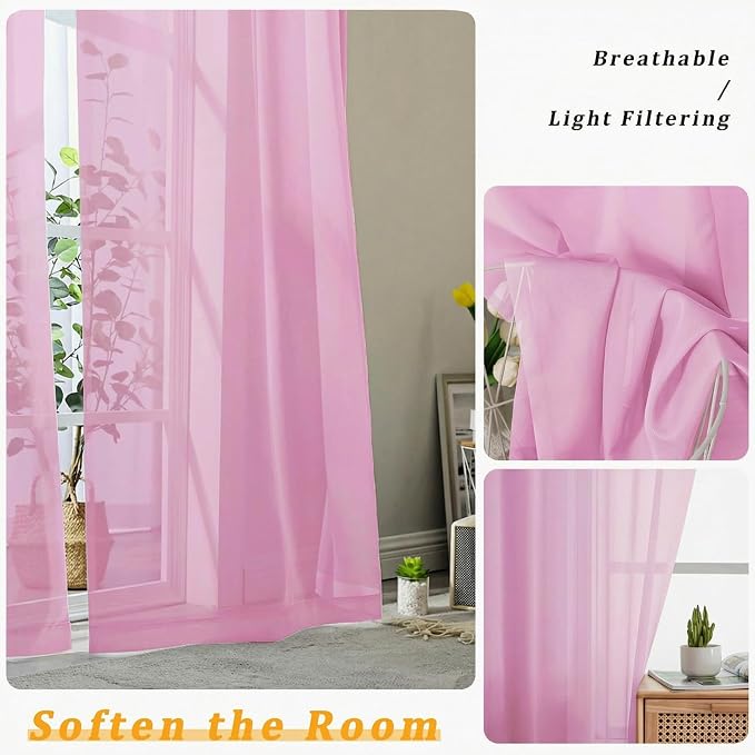 Gwine Sheer Curtains 96 Inches Long - Image 5