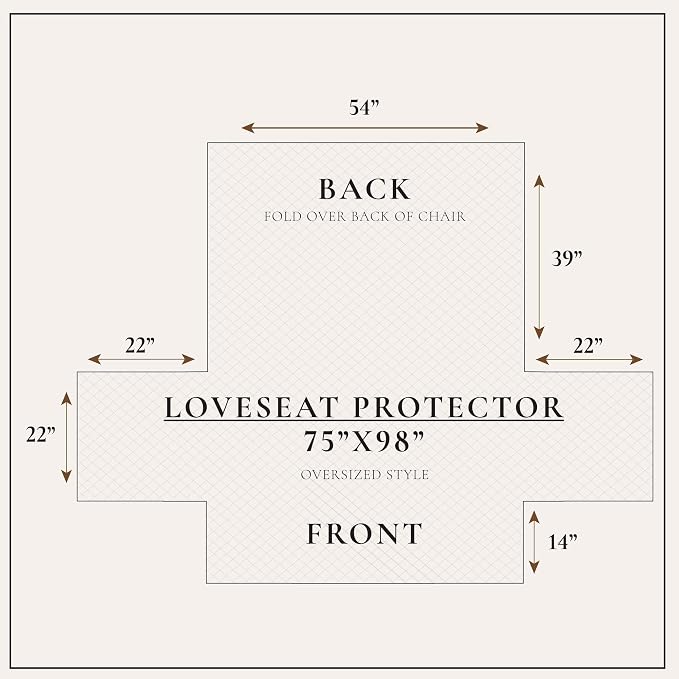 Great Bay Home Reversible Loveseat Cover - Image 3