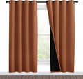 NICETOWN 100% Blackout Window Curtain Panels, Full Light Blocking Drapes by NICETOWN