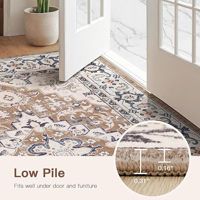 Lofus 3x5 Area Rugs for Living Room, Machine Washable Area Rug, Soft Small Rugs - Image 6
