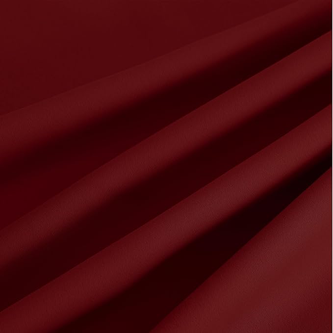 NICETOWN Room Darkening Draperies Curtains Panels, 2 Panels Burgundy Red W52 x - Image 9