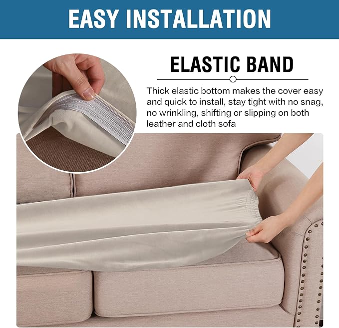 H.VERSAILTEX Velvet Stretch Individual Cushion Cover Plush Cushion Slipcover - Image 4