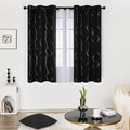 Deconovo Black Out Curtains for Kitchen, 42 x 45 Inch Length 2 Panels Set by Deconovo