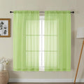 Gwine Sheer Curtains for Bedroom 54 inches Long by Gwine