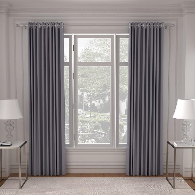 SMODBRODRE 32-48 Inch Silver Curtain Rod Set - Image 7