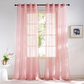NICETOWN Voile Sheer Baby Pink Curtains by NICETOWN