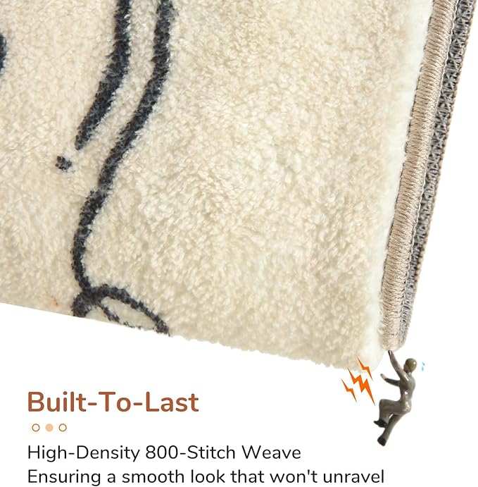 OPPODREAM Nautical Soft Area Rugs 5x7, Washable Beige Rug - Image 5