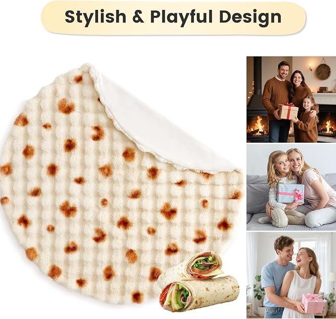 Cozy Bliss Burrito Faux Fur Throw Blanket - Image 8