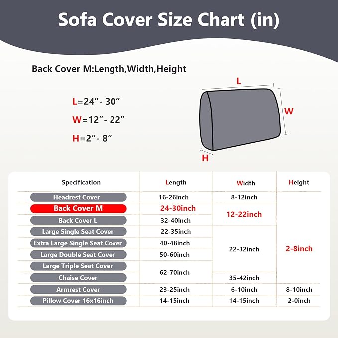 Couch Cushion Covers for Sofa Couch Covers Wear-Resistant Universal Sofa Cover - Image 4