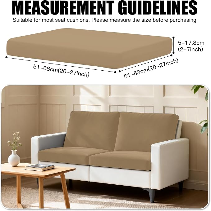 4Pcs Outdoor Cushion Covers, Patio Cushion Covers, Stretch Elastic Slipcovers - Image 2