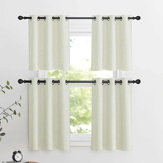 NICETOWN 30 Inch Length Curtain Valances, 2 Panels Blackout Thermal Insulating - Image 7