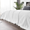 BEDELITE Fleece Throw Blanket for Couch – 3D Ribbed Jacquard Soft and Warm by BEDELITE