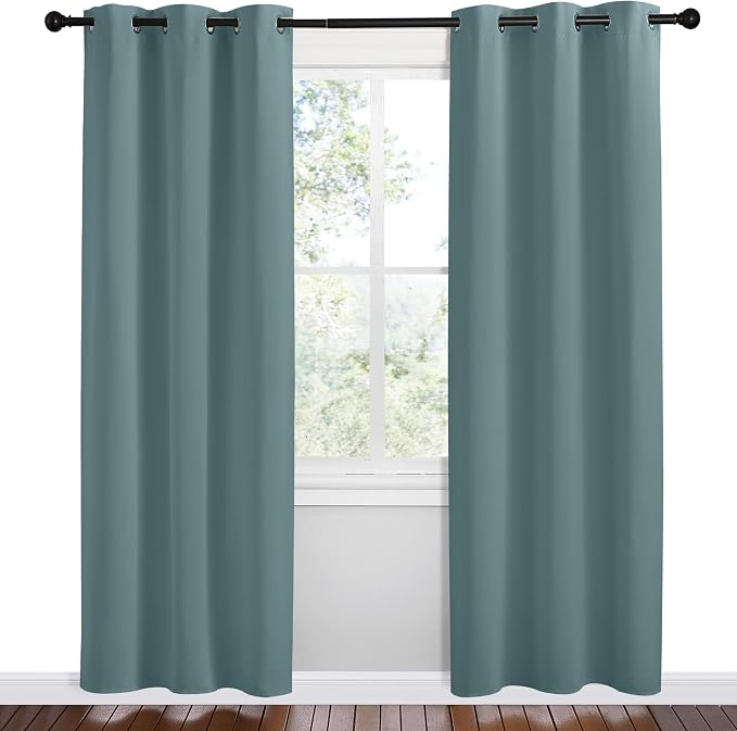 NICETOWN Modern Blackout Curtains Noise Reducing, 2 Panels, W42 x L78 -Inch - Image 2