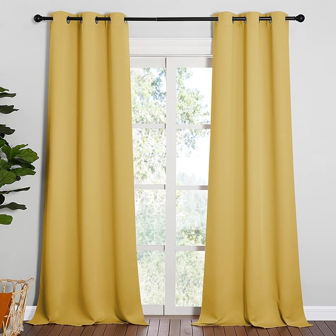 NICETOWN Yellow Blackout Drapes by NICETOWN
