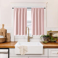 RYB HOME 100% Blackout Basement Curtains 36 inches Long, Heat & UV Blocking by RYBHOME