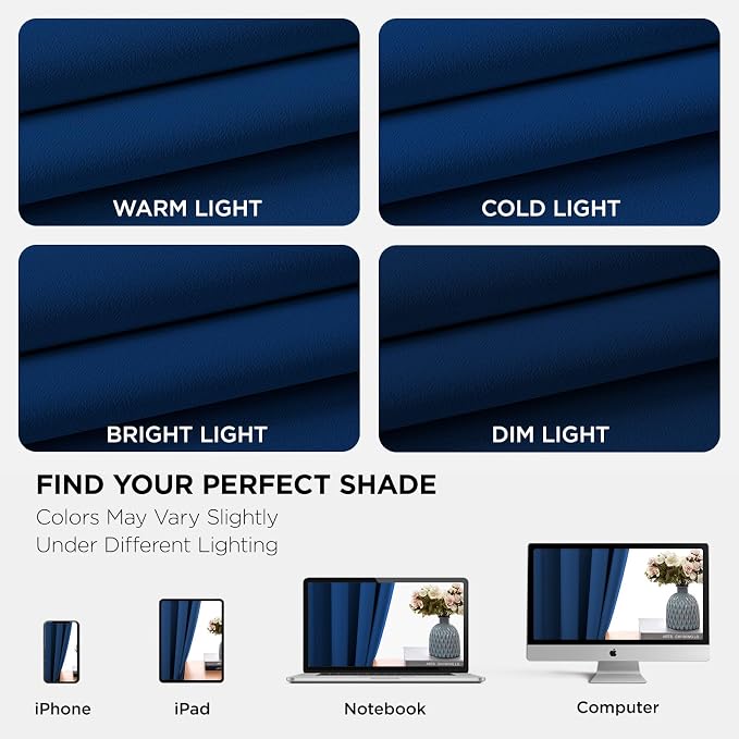 Joydeco Blackout Curtains 84 Inch Length 2 Panels Set, Thermal Insulated Long - Image 6