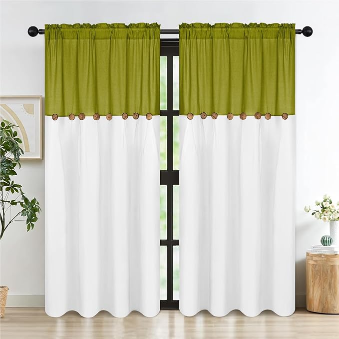 FRAMICS Farmhouse Cotton Linen Curtains - Image 7