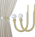 Hion Curtain Holdbacks Gold 2pcs, Curtain Tiebacks Wall Mounted Curtain Hooks by Hion