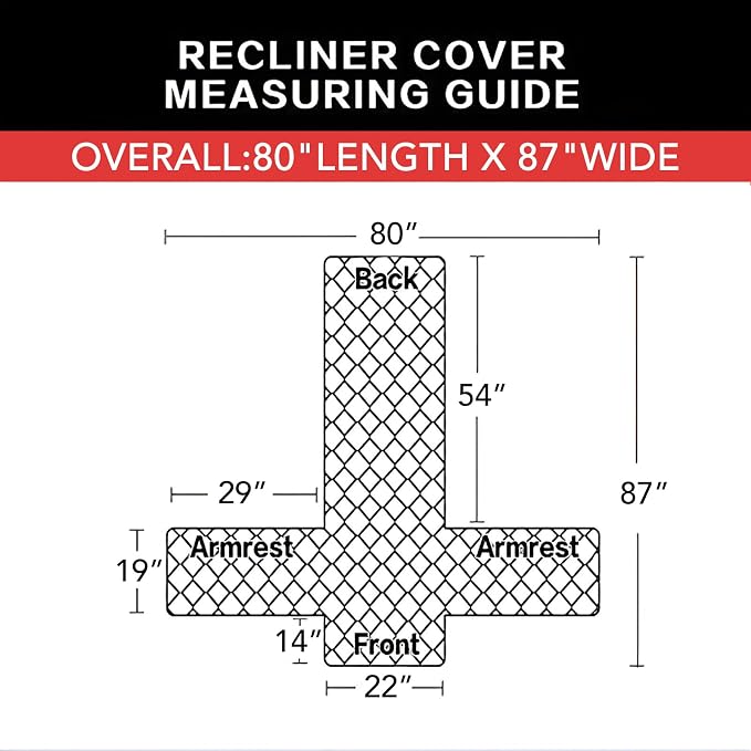 Easy-Going Reversible Couch Cover, Recliner 22 in, Coffee/Ivory | Machine - Image 6