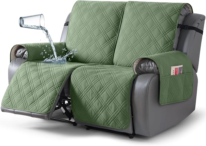 TAOCOCO 100% Waterproof Loveseat Recliner Covers 2 Seater, Split Loveseat Covers by TAOCOCO