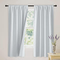 RYB HOME White 100% Blackout Curtains, Thermal Insulated Heat & UV Blocking by RYBHOME