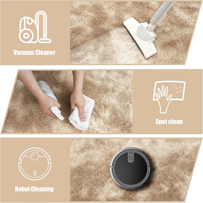 Shag Area Rug for Bedroom 3x5, Fluffy Area Rugs for Living Room, Soft Fuzzy Rug - Image 4