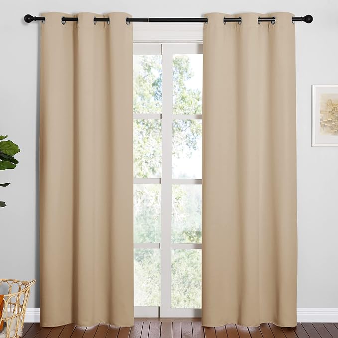 NICETOWN Thermal Insulated Eyelet Top Room Darkening Panels/Curtains/Drapes - Image 2