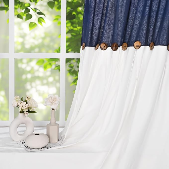 FRAMICS Farmhouse Cotton Linen Curtains - Image 3