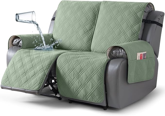 TAOCOCO 100% Waterproof Loveseat Recliner Covers 2 Seater, Split Loveseat Covers by TAOCOCO