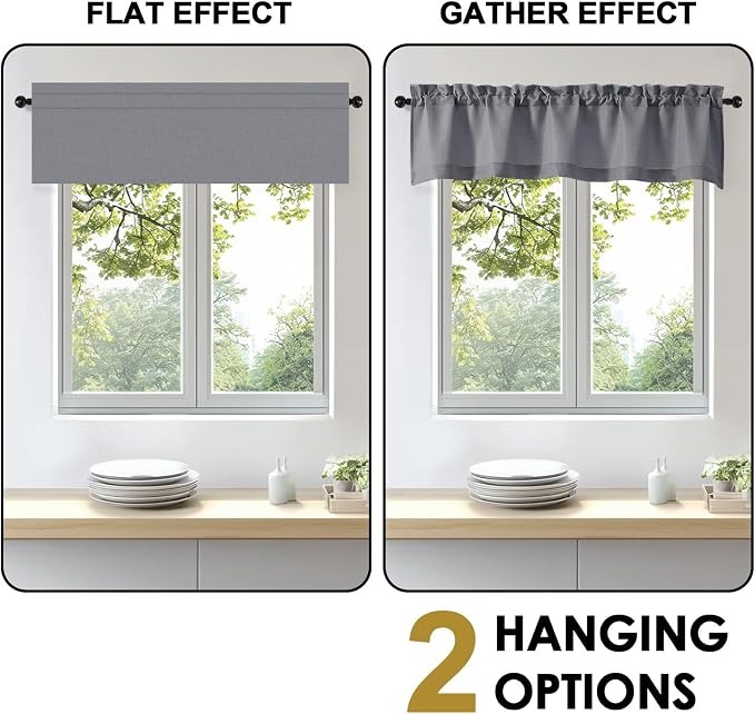 OWENIE Bob 1 PCS Dark Grey Valances - Image 5