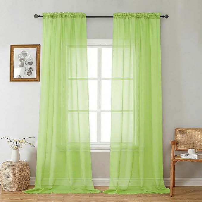 Gwine Sheer Curtains 96 Inches Long by Gwine