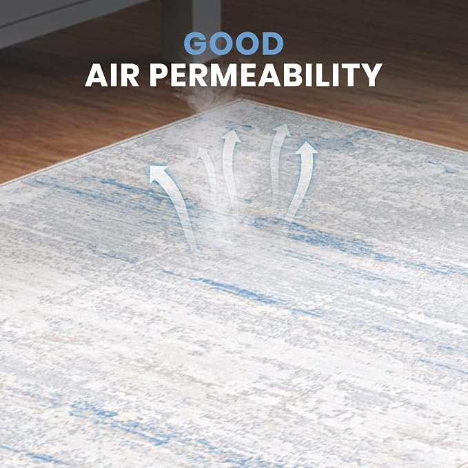 Washable Rugs 2x3 Area Rugs for Living Room- Modern Abstract Entryway Rugs for - Image 3