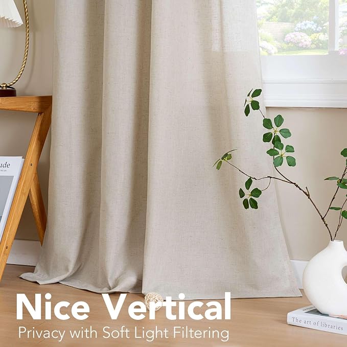 H.VERSAILTEX Elegant Natural Linen Semi Sheer Blended Energy Efficient Light - Image 7