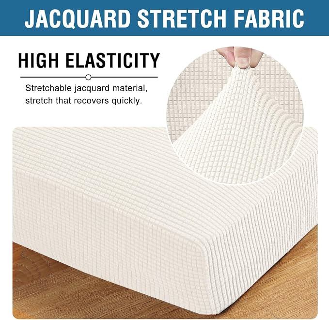 H.VERSAILTEX Super Stretch Individual Seat Cushion Cover Sofa Covers Couch - Image 4