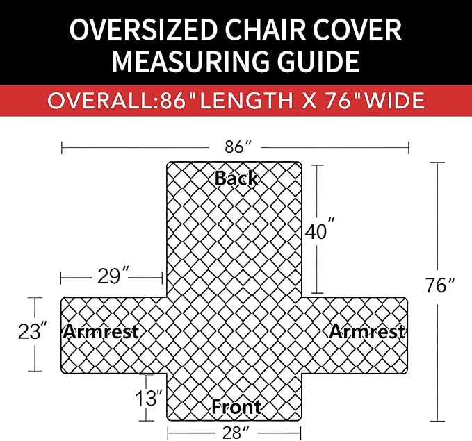 Easy-Going Reversible Couch Cover, Oversized Chair, Light Gray/Light Gray | - Image 6