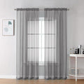 OVZME Grey Sheer Curtains by OVZME