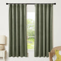 RYB HOME Sage Green Velvet Curtains by RYBHOME