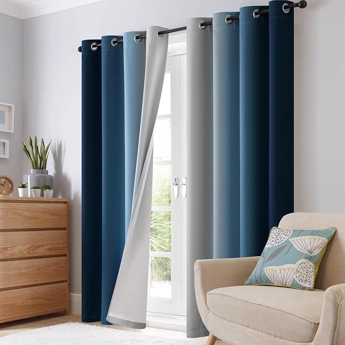 SimpleHome Ombre 100% Blackout Curtains - Image 7