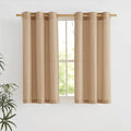NICETOWN Camel Short Linen Curtains by NICETOWN