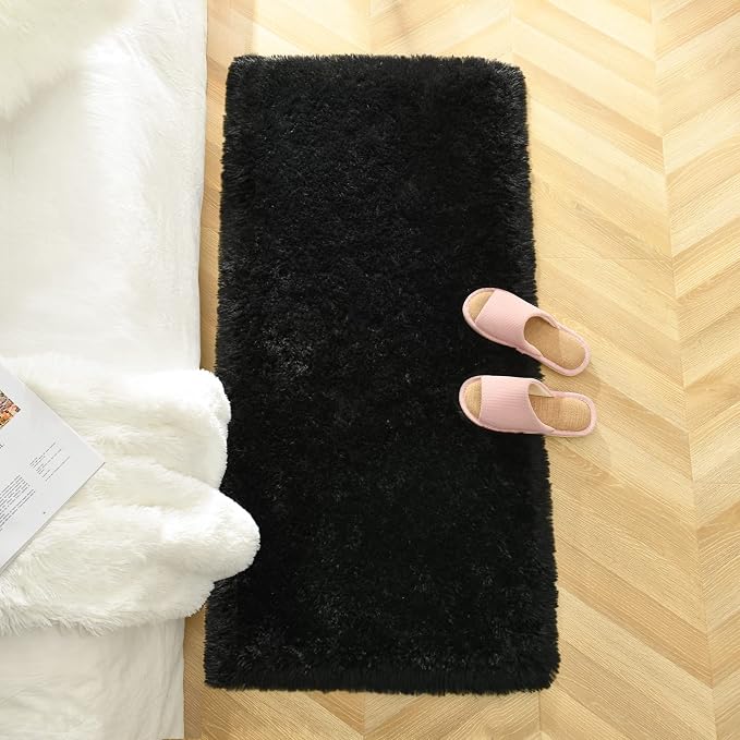 Chicrug Soft Runner Rug for Bedroom Living Room Plush Fluffy Rug 2x3 Feet - Image 4