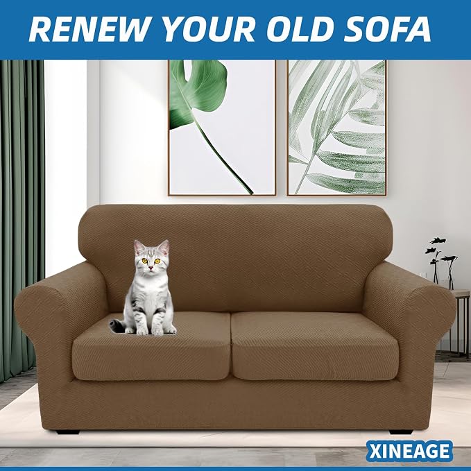XINEAGE New 3 Pieces Couch Covers - Image 2